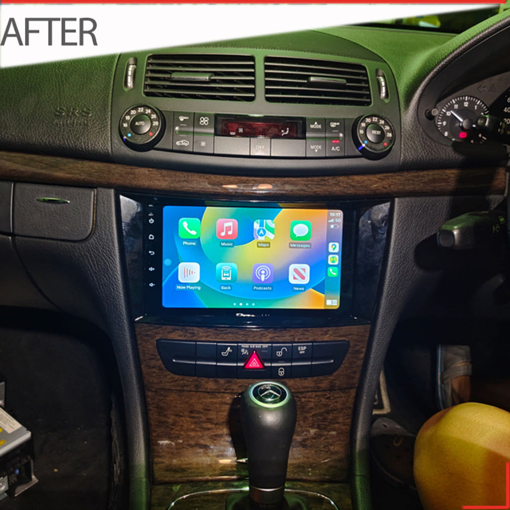 Nakamichi Android NA8MERCEDESECLASS20022008W211 Wireless Apple Carplay Android auto Sat Nav solution compatible with Mercedes E-Class 2002-2008 W211