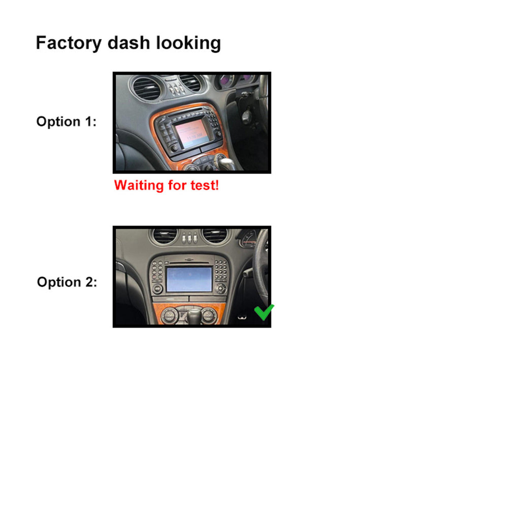 Nakamichi Android NA9MERCEDESSL20022011 Wireless Apple Carplay Android Auto Sat Nav Solution compatible with Mercedes SL-Class 2002-2011 R230