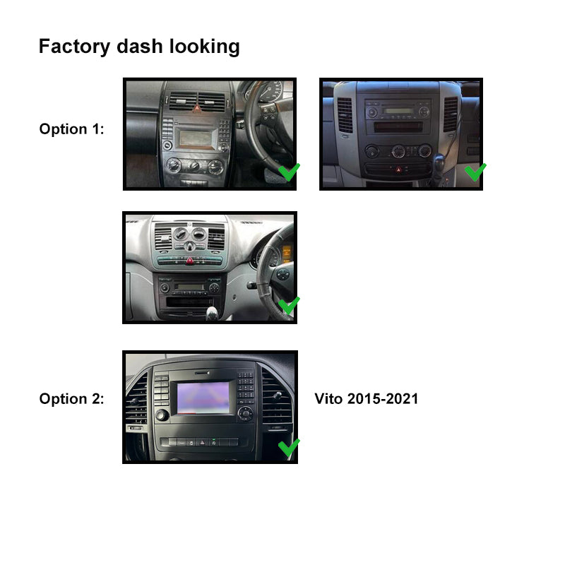 Nakamichi Android NA9MERCEDESVITO Wireless Apple Carplay Android auto Sat Nav solution compatible with Mercedes B Class Viano Vito Sprinter