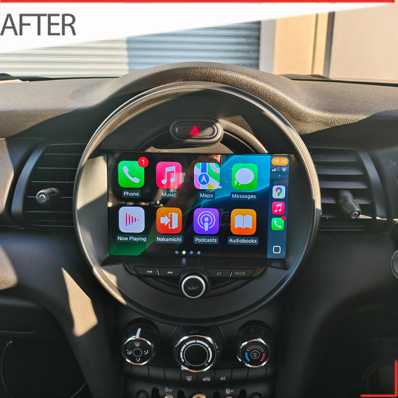 Nakamichi Android NA9MINICOOPER20142020 Wireless Apple Carplay Android Auto Sat Nav solution compatible with Mini Cooper 2014-2020