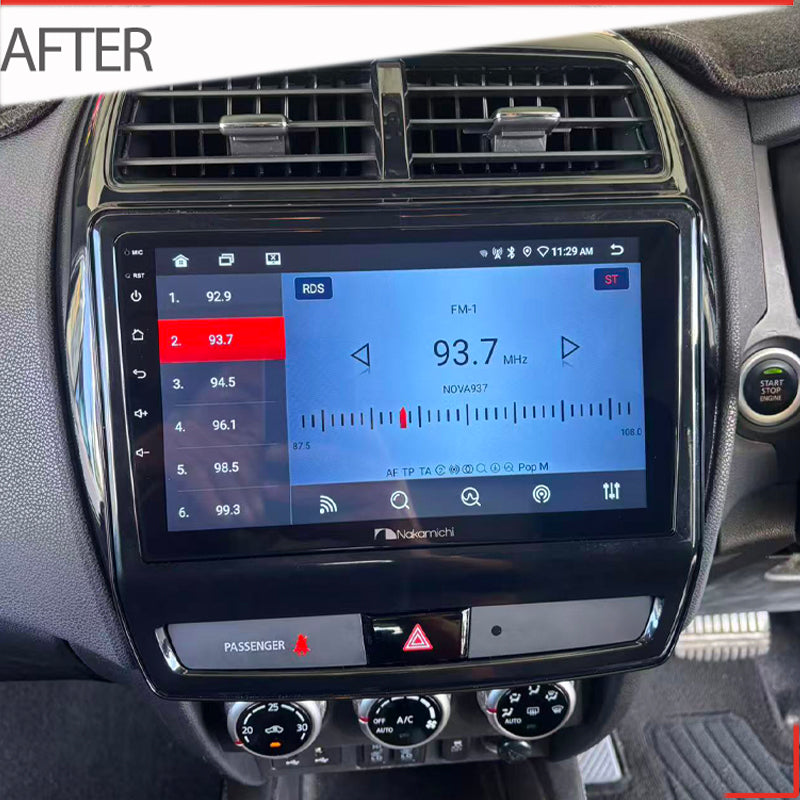 Nakamichi Android NAXMITSUBISHIASX2018ONB Wireless Apple Carplay Android Auto Sat Nav Solution compatible with Mitsubishi ASX 2018+ Factory Big Screen