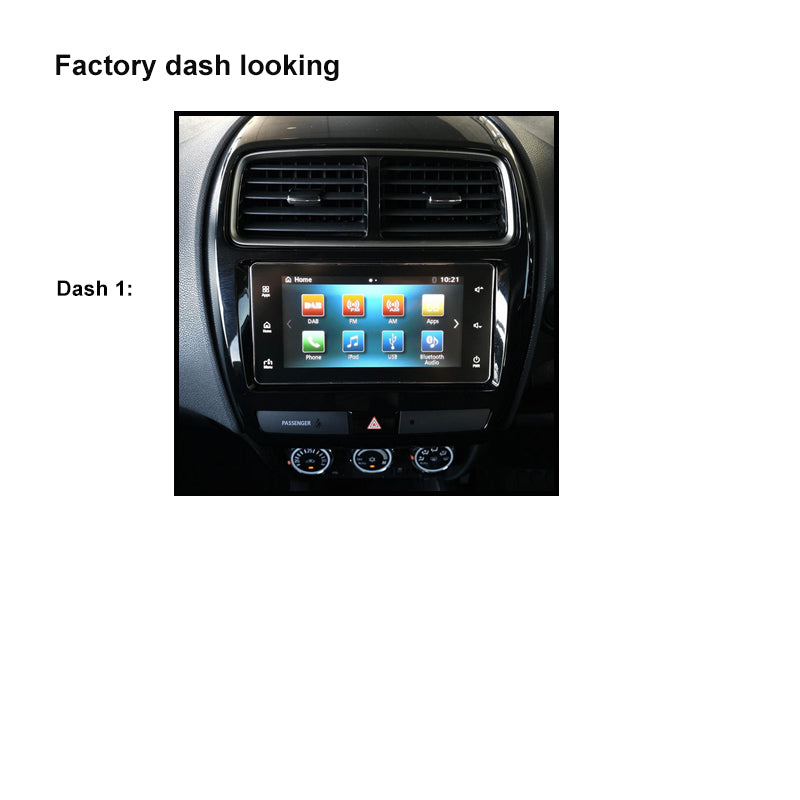 10" FACIA KIT FXMT3 Fascia Dash Plate Panel For Mitsubishi ASX 2018+ Factory Small Screen