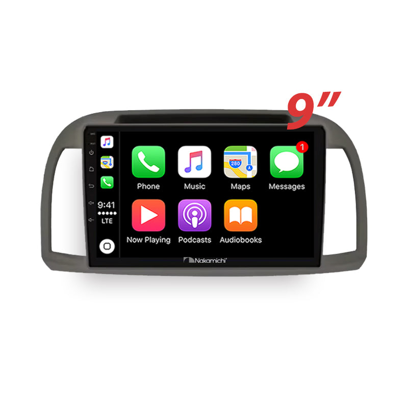 Nakamichi Android NA9NISSANMICRA20072010 Wireless Apple Carplay Android Auto Sat Nav Solution compatible with Nissan Micra 2007-2010