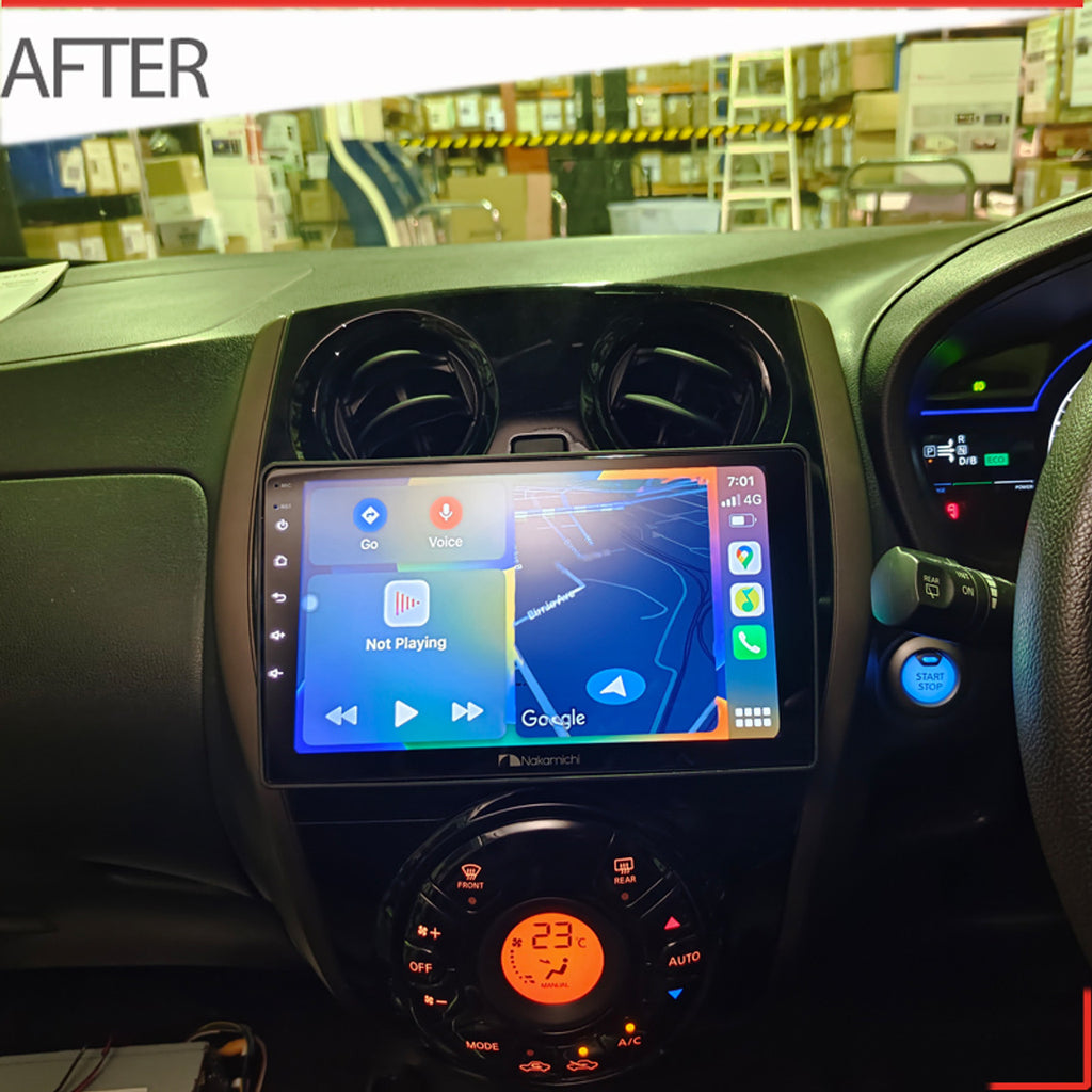 Nakamichi Android NA9NISSANNOTE2018ON Wireless Apple Carplay Android Auto Sat Nav Solution compatible with Nissan Note 2018+