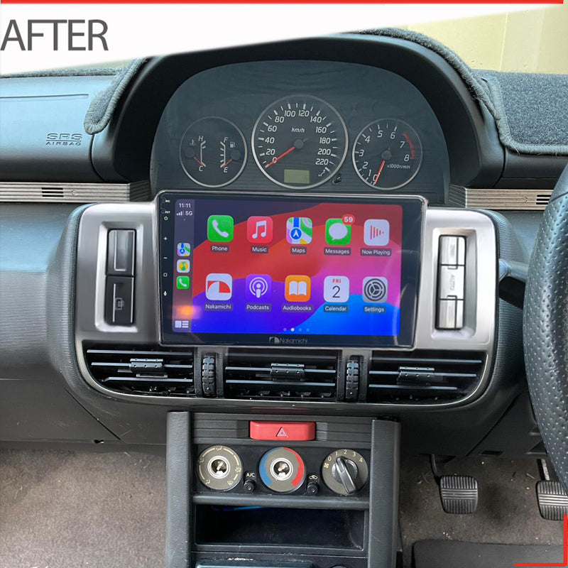 Nakamichi Android NA9NISSANXTRAIL20012007D1 Wireless Apple Carplay Android Auto Sat Nav Solution compatible with Nissan Xtrail 2001-2007 Dash 1