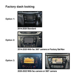 Nakamichi Android NAXNISSANXTRAIL20142022 Wireless Apple Carplay Android Auto Sat Nav Solution compatible with Nissan Xtrail Qashqai 2014-2022