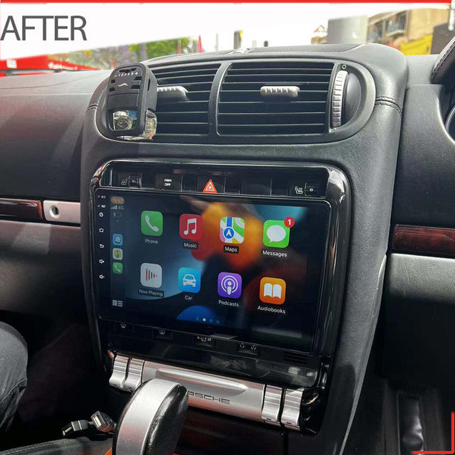Nakamichi Android NA9PORSCHECAYENNE20022010 Wireless Apple Carplay Android auto Sat Nav solution compatible with Porsche Cayenne 2002-2010
