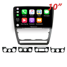 Nakamichi Android NAXSKODAOCTAVIA20072013 Wireless Apple Carplay Android Auto Sat Nav Solution compatible with Skoda Octavia 2007-2013