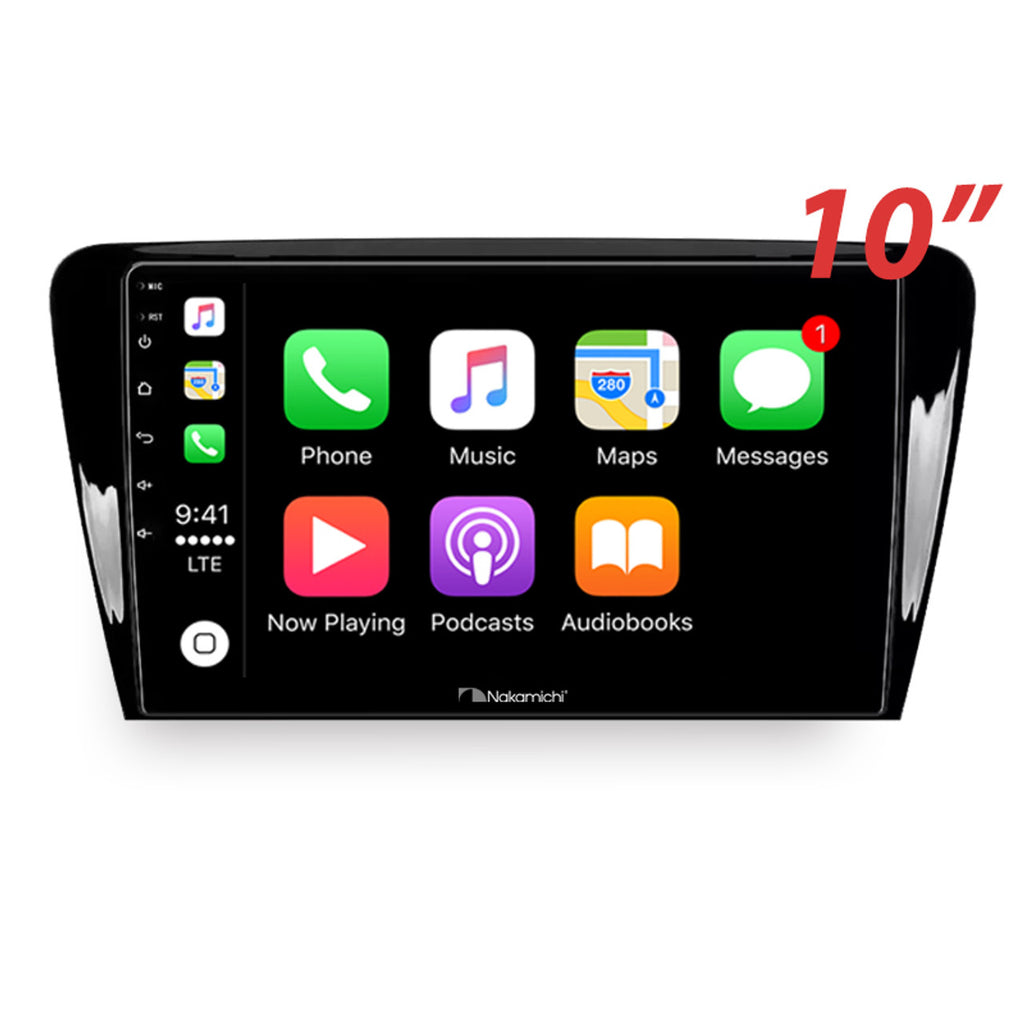 Nakamichi Android NAXSKODAOCTAVIA20142017 Wireless Apple Carplay Android auto Sat Nav solution compatible with Skoda Octavia 2014-2017