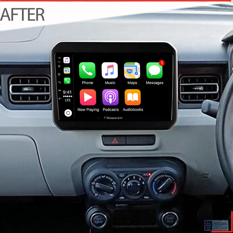 Nakamichi W9SUZUKIIGNIS2017ON Wireless Apple Carplay Android auto solution compatible with Suzuki Ignis 2017+