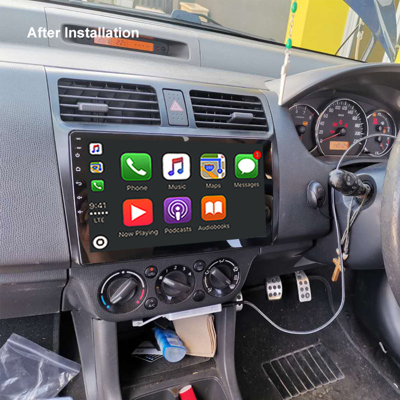 Nakamichi Android NAXSUZUKISWIFT20052011 Wireless Apple Carplay Android Auto Sat Nav Solution compatible with Suzuki Swift 2005-2011