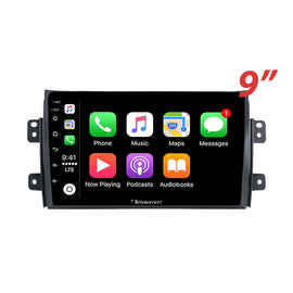 Nakamichi Android NA9SUZUKISX420072013 Wireless Apple Carplay Android Auto Sat Nav Solution compatible with Suzuki SX4 2007-2013