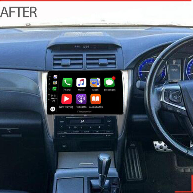 Nakamichi Android NAXTOYOTAAURION2015ON Wireless Apple Carplay Android Auto Sat Nav Solution compatible with Toyota Aurion 2015+