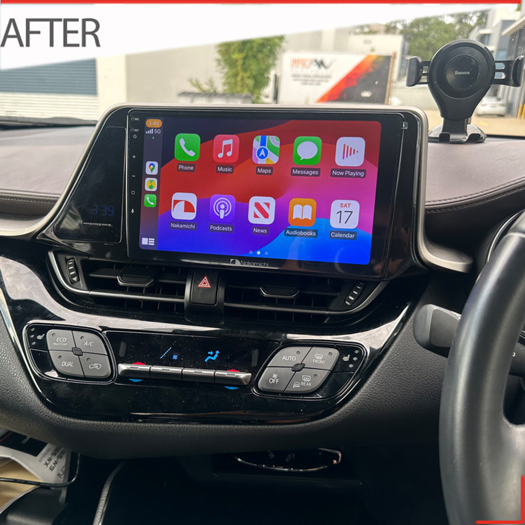 Nakamichi Android NA9TOYOTACHR20162019 Wireless Apple Carplay Android auto Sat Nav solution compatible with Toyota CHR 2016-2019