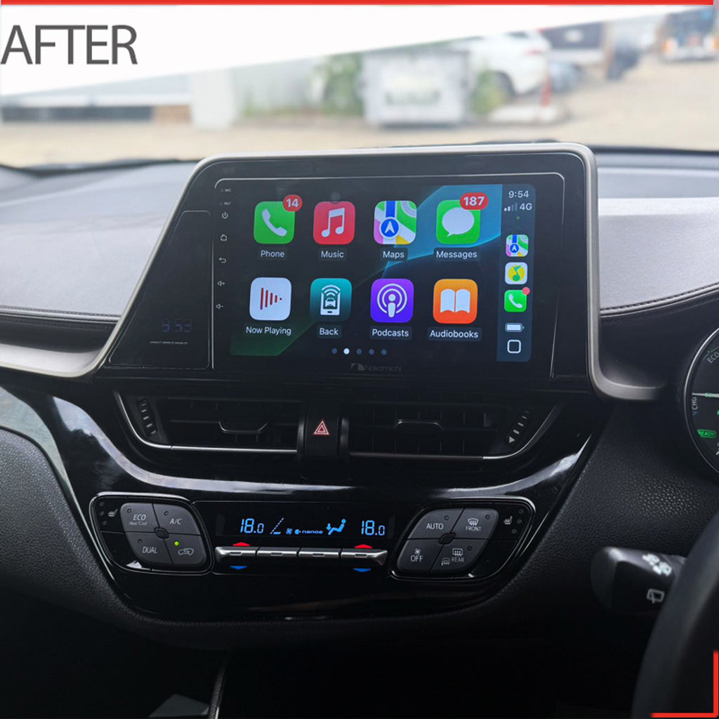 Nakamichi Android NA9TOYOTACHR20162019IMPORT Wireless Apple Carplay Android auto Sat Nav solution compatible with Toyota CHR 2016-2019 Japanese Import