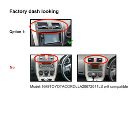 Nakamichi Android NA9TOYOTACOROLLA20072011L Wireless Apple Carplay Android Auto Sat Nav Solution compatible with Toyota Corolla 2007-2011 Large