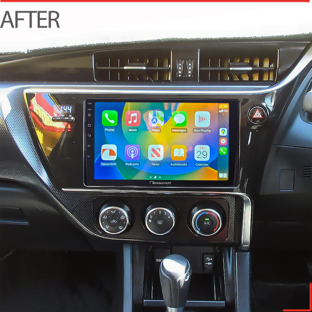 Nakamichi Android NA9TOYOTACOROLLA20152018HATCH Wireless Apple Carplay Android Auto Sat Nav Solution compatible with Toyota Corolla 2015-2018 Hatch