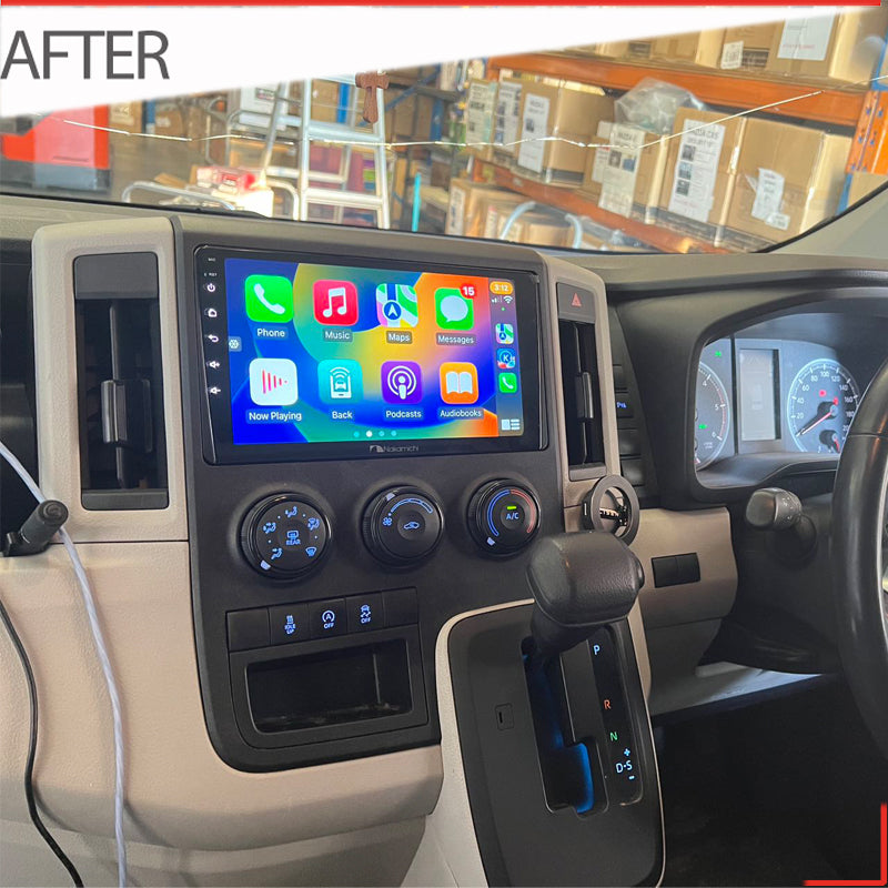 Nakamichi Android NA9TOYOTAHIACE20192022 Wireless Apple Carplay Android Auto Sat Nav Solution compatible with Toyota Toyota Hiace 2019-2022