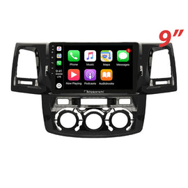 Nakamichi Android NA9TOYOTAHILUX20052014MANUAL Wireless Apple Carplay Android Auto Sat Nav Solution compatible with Toyota Hilux 2005-2014 Manual A/C