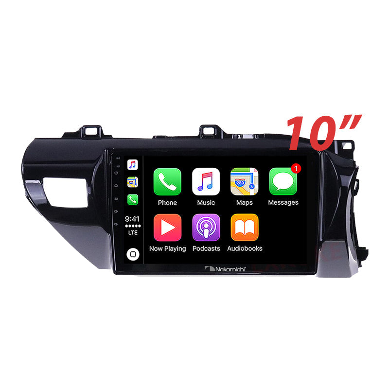 Nakamichi Android NAXTOYOTAHILUX2015ON Wireless Apple Carplay Android Auto Sat Nav Solution compatible with Toyota Hilux 2015+