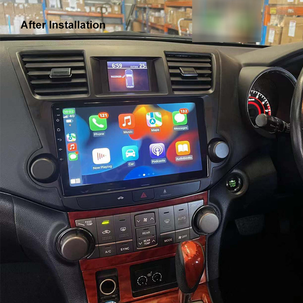 Nakamichi Android NAXTOYOTAKLUGER20072013 Wireless Apple Carplay Android Auto Sat Nav Solution compatible with Toyota Kluger 2007-2013
