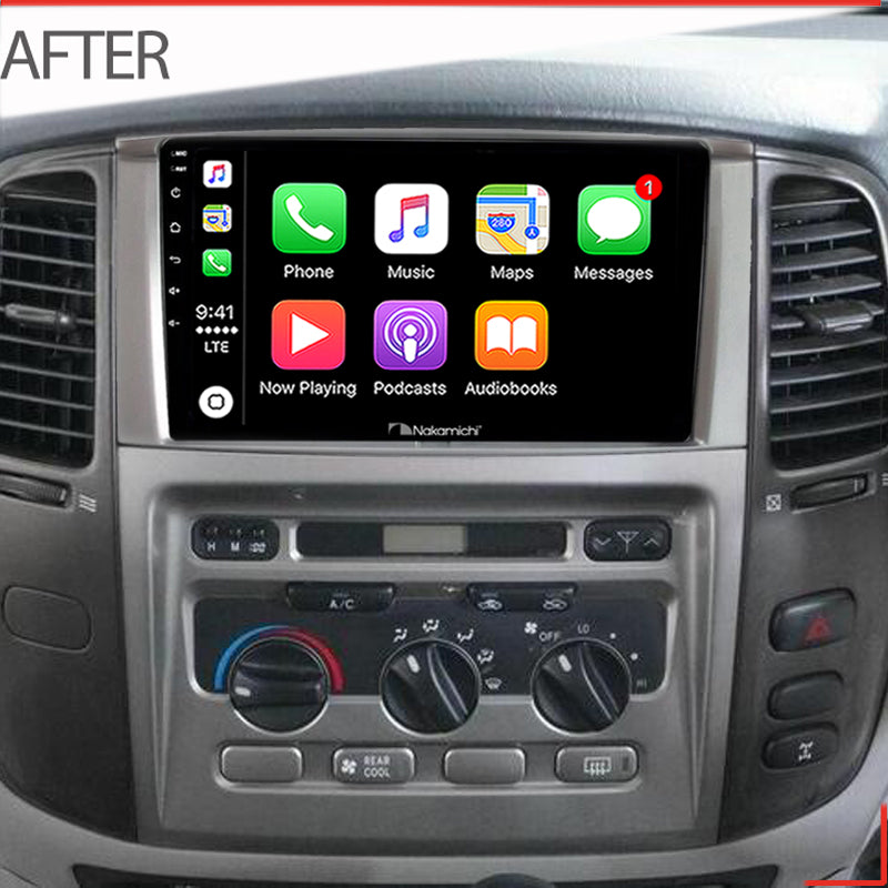 Nakamichi Android NA9TOYOTALANDCRUISER20022006 Wireless Apple Carplay Android Auto Sat Nav Solution compatible with Toyota Landcruiser 2002-2006