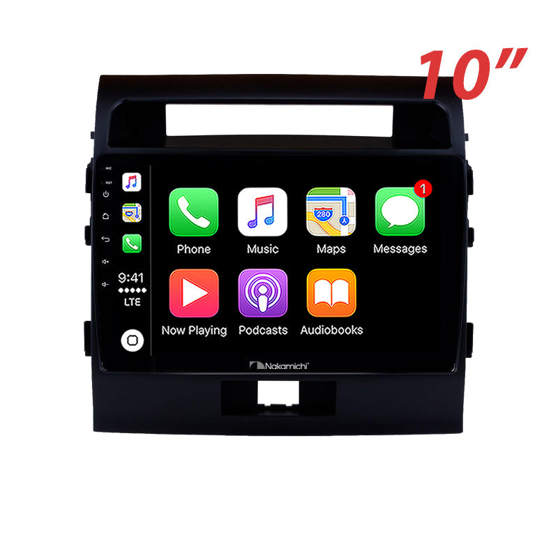 Nakamichi Android NAXTOYOTALANDCRUISER20072015 Wireless Apple Carplay Android Auto Sat Nav Solution compatible with Toyota Landcruiser 2007-2015