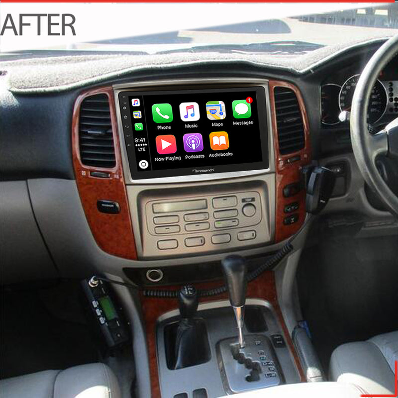 Nakamichi Android NAXTOYOTALANDCRUISERSAHARA19992006 Wireless Apple Carplay Android Auto Sat Nav Solution compatible with Toyota Landcruiser Sahara 1999-2006