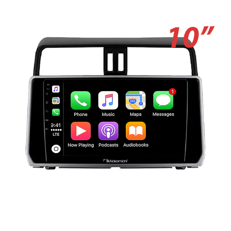 Nakamichi Android NAXTOYOTAPRADO2017ON Wireless Apple Carplay Android Auto Sat Nav Solution compatible with Toyota Prado 2017+