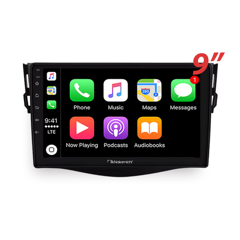 Nakamichi Android NA9TOYOTARAV420062012 Wireless Apple Carplay Android Auto Sat Nav Solution compatible with Toyota Rav4 2006-2012
