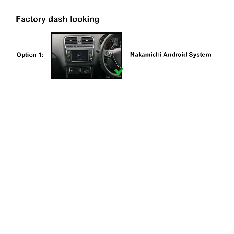 Nakamichi Android NA9VWPOLO20152017 Wireless Apple Carplay Android auto Sat Nav solution compatible with Volkswagen Polo 2015-2017