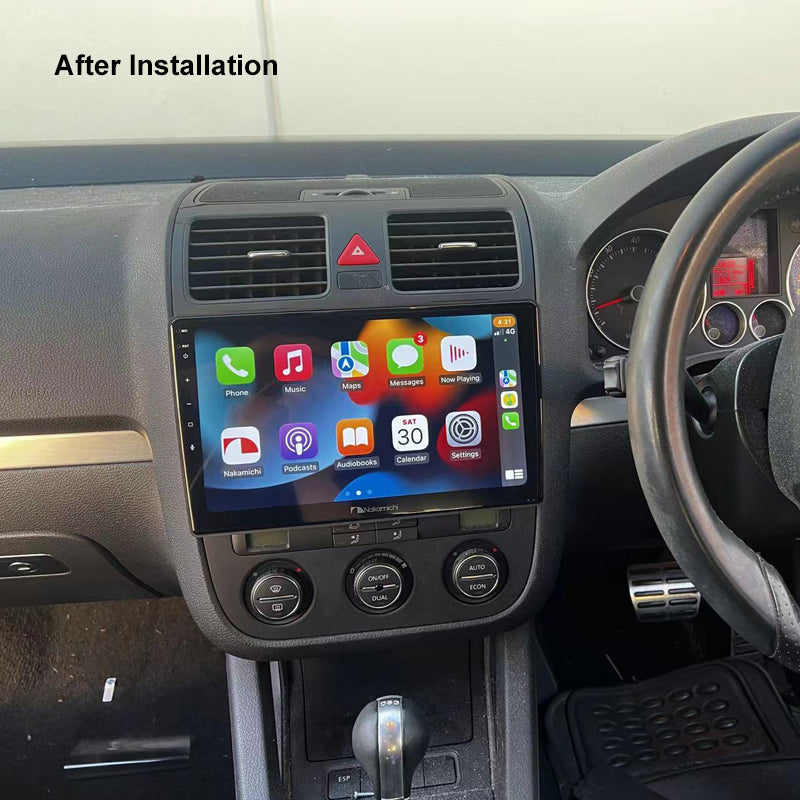 Nakamichi Android NAXVWUNIVERSAL Wireless Apple Carplay Android Auto Sat Nav Solution compatible with Volkswagen Amarok Beetle Caddy Caravelle CC EOS Golf Jetta Multivan Passat Polo Tiguan Transporter